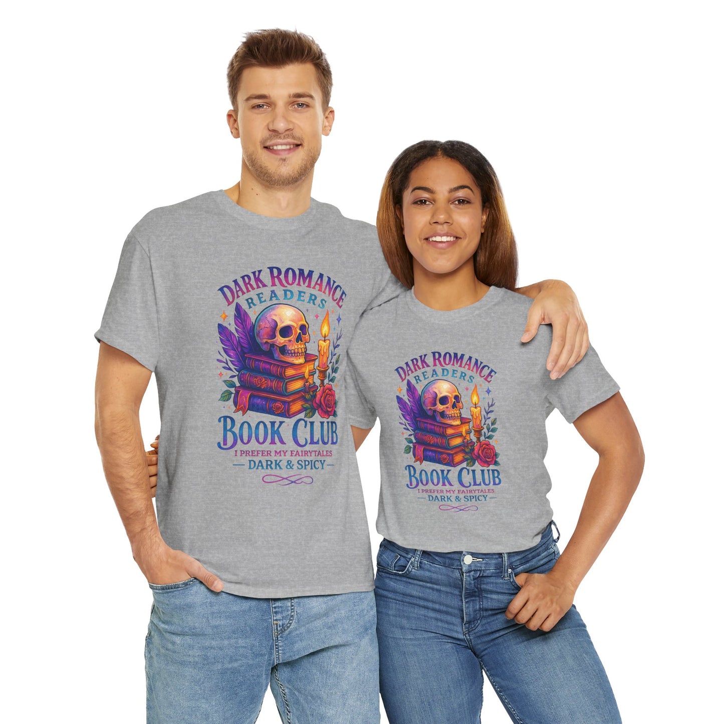 Dark Romance Book Club Tee, Unisex Cotton Graphic Tee, Ideal Gift for Readers, Cozy Bookworm Apparel, Great for Book Lovers, Nerdy T-Shirt