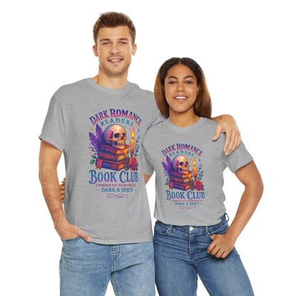Dark Romance Book Club Tee, Unisex Cotton Graphic Tee, Ideal Gift for Readers, Cozy Bookworm Apparel, Great for Book Lovers, Nerdy T-Shirt