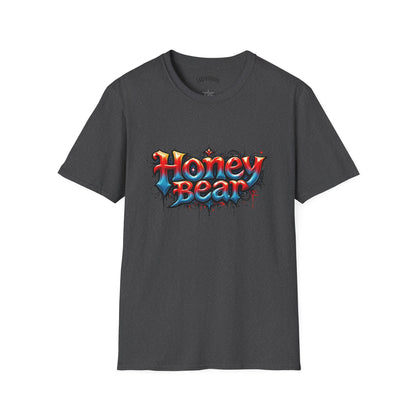 Honey Bear Graphic T-Shirt, Unisex Tee, Cool Casual Wear, Gift for Bear Lovers, Streetwear Style, Trendy Summer Top