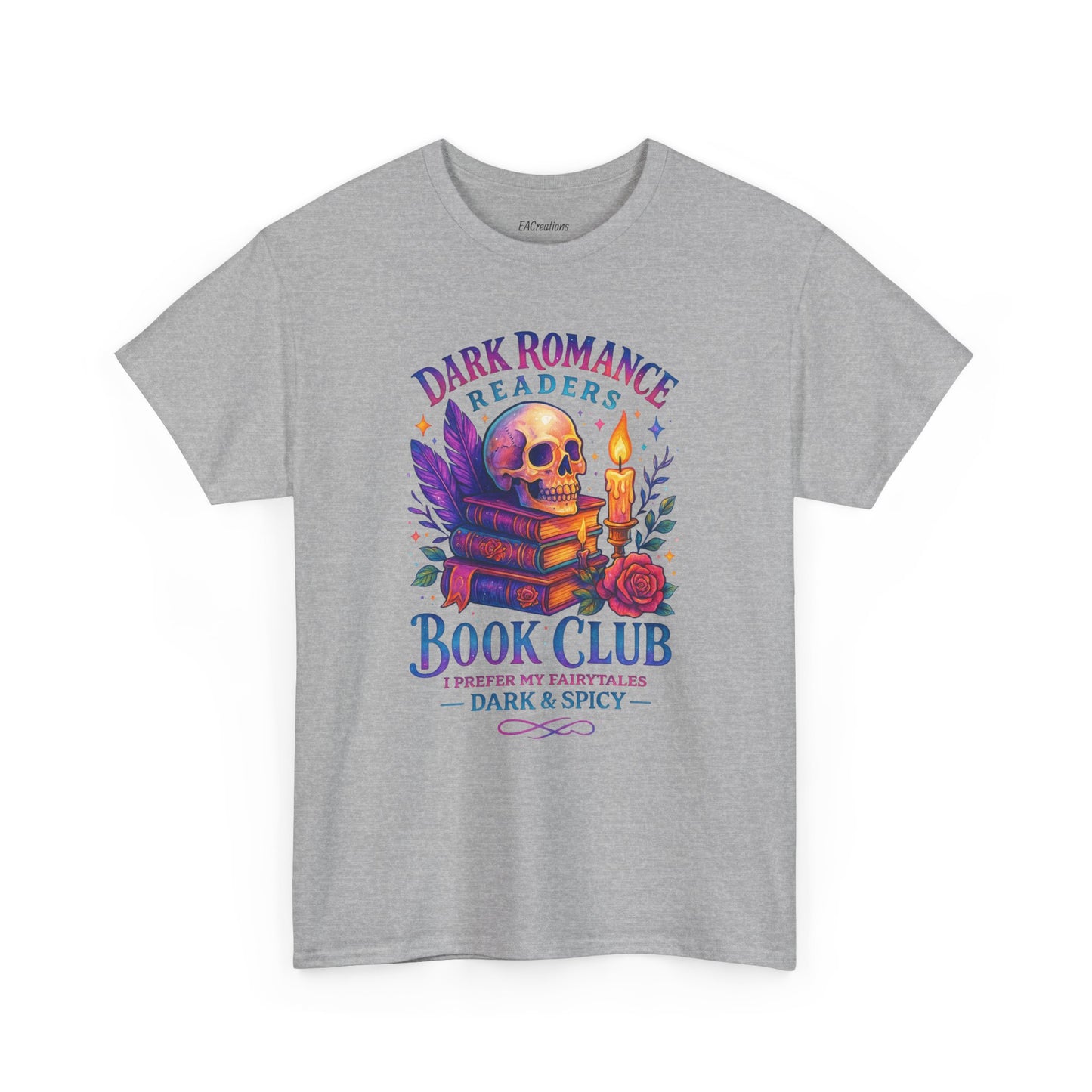 Dark Romance Book Club Tee, Unisex Cotton Graphic Tee, Ideal Gift for Readers, Cozy Bookworm Apparel, Great for Book Lovers, Nerdy T-Shirt