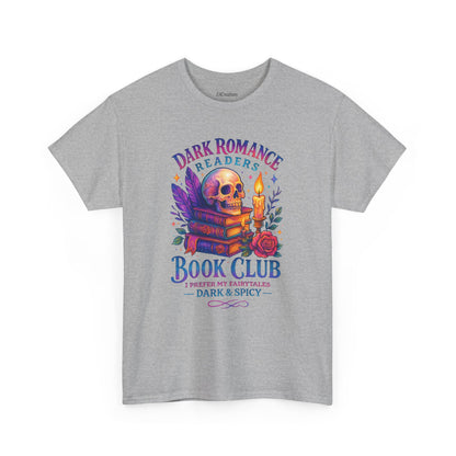 Dark Romance Book Club Tee, Unisex Cotton Graphic Tee, Ideal Gift for Readers, Cozy Bookworm Apparel, Great for Book Lovers, Nerdy T-Shirt
