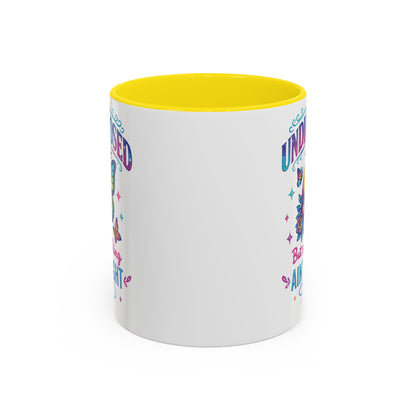 Undiagnosed Vibes Coffee Mug, Bohemian Coffee Cup, Unique Gift for Mental Health Awareness, Colorful Skull Design, Fun Drinking Mug