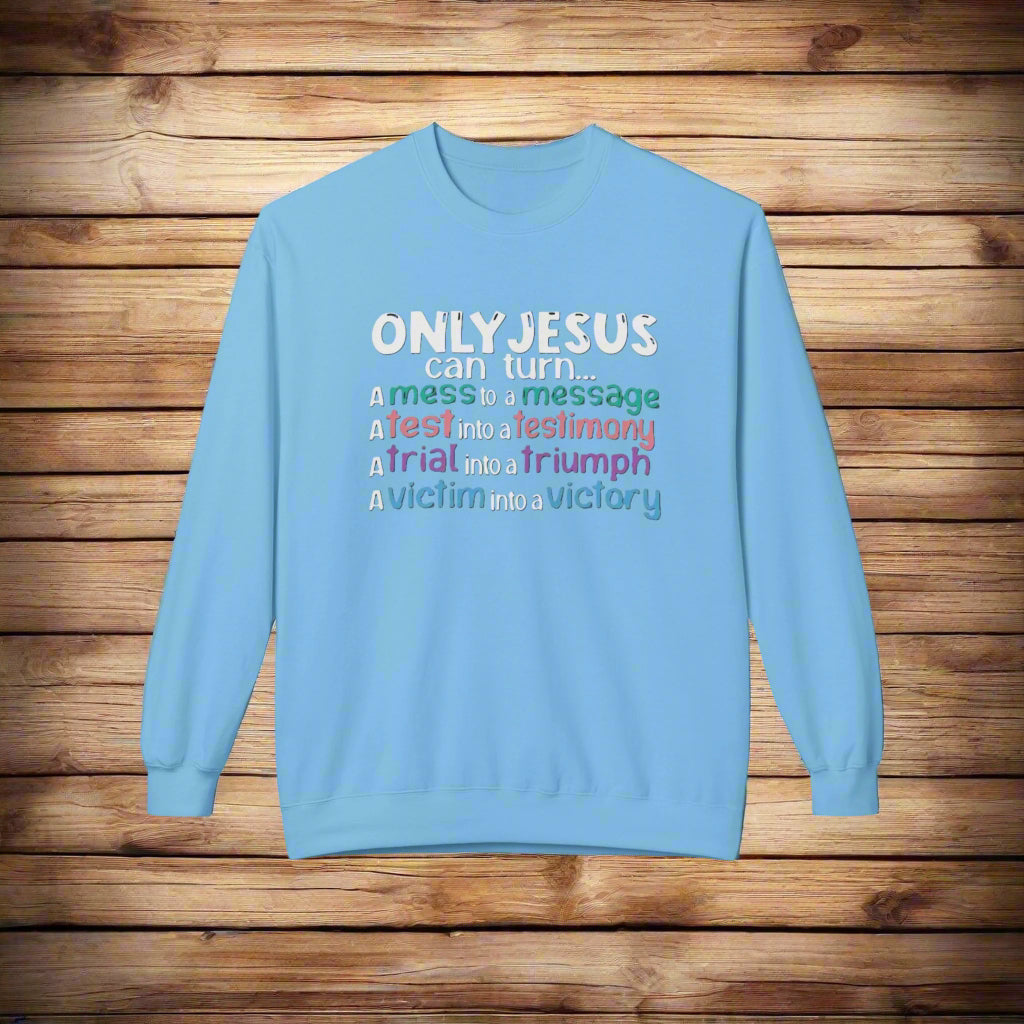 Christian Inspirational Sweatshirt, Faith Crewneck, Religious Gift, Casual Church Attire, Cozy Winter Apparel