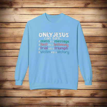 Christian Inspirational Sweatshirt, Faith Crewneck, Religious Gift, Casual Church Attire, Cozy Winter Apparel
