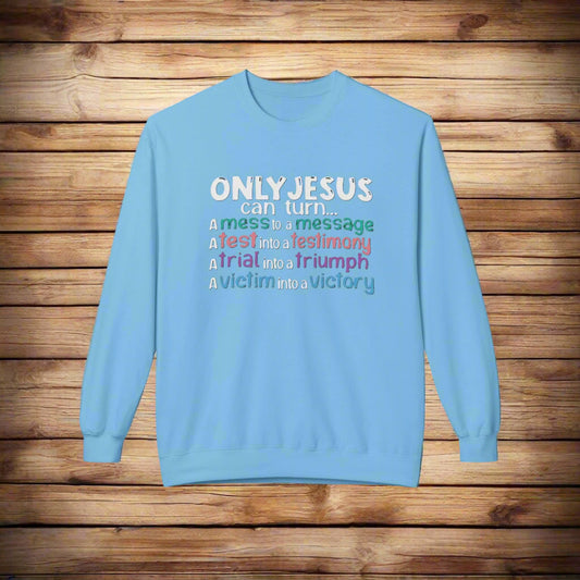 Christian Inspirational Sweatshirt, Faith Crewneck, Religious Gift, Casual Church Attire, Cozy Winter Apparel