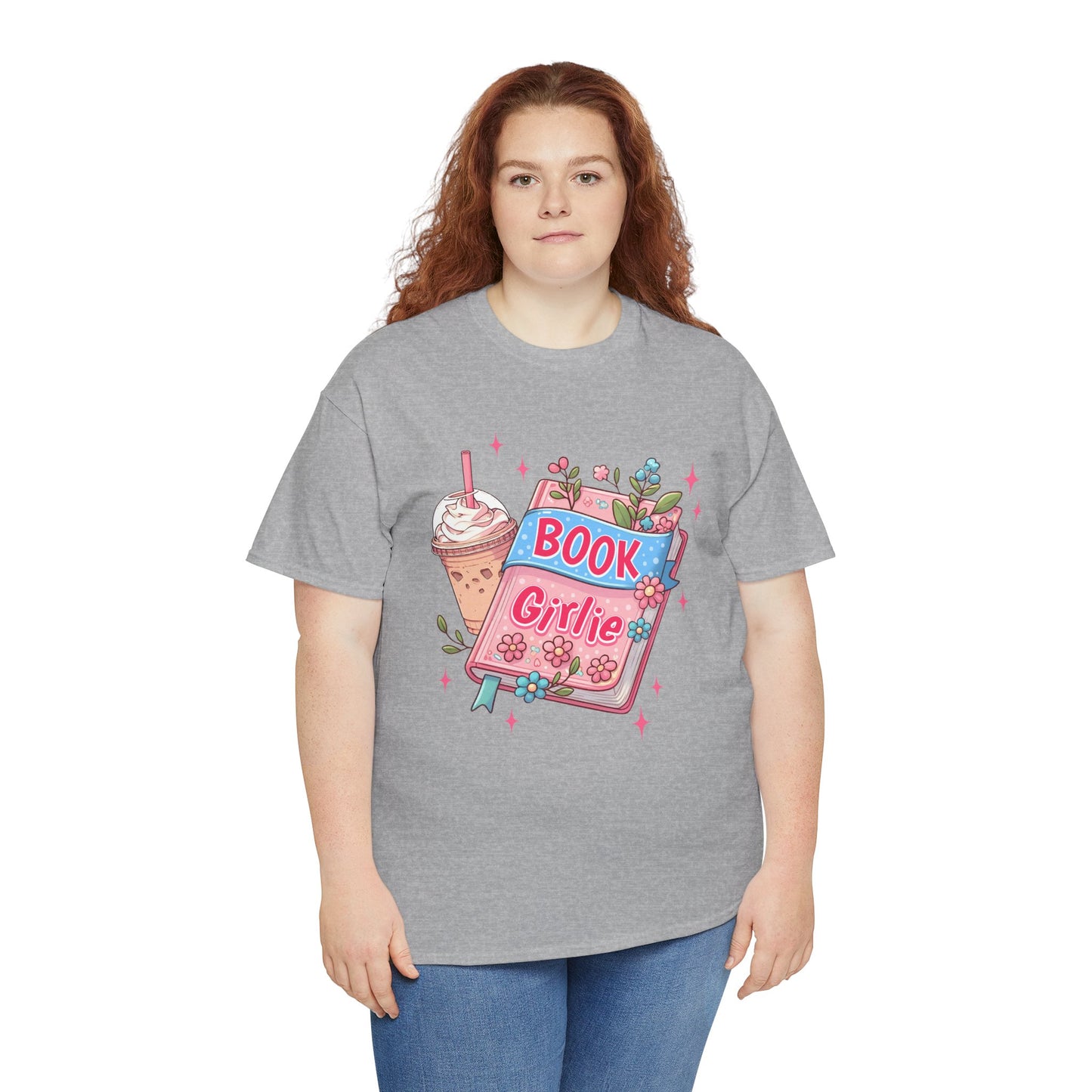 Cute Bookish Girlie Tee - Perfect for Readers, Gifts, Summer Fun, Book Club Shirts, Casual Wear