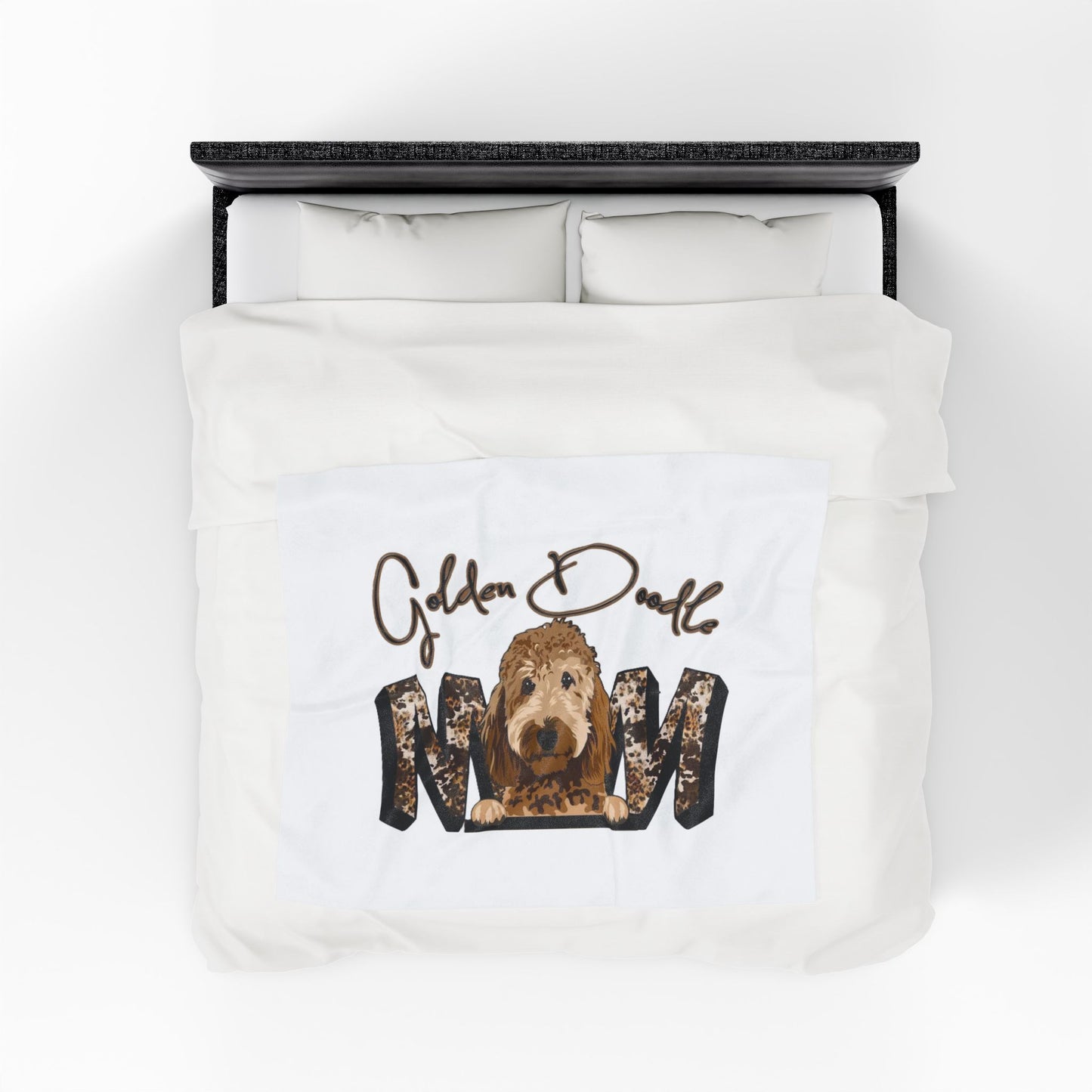 Cozy Golden Doodle Plush Blanket | Soft Dog Lover Throw | Pet Gifts | Home Decor | Snuggle Blanket