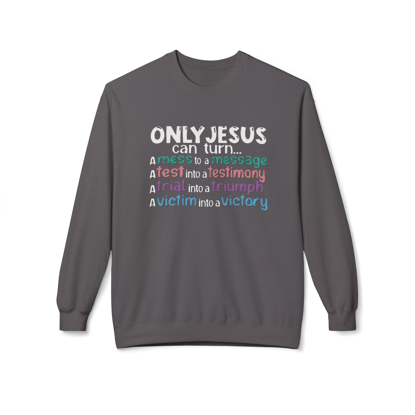 Christian Inspirational Sweatshirt, Faith Crewneck, Religious Gift, Casual Church Attire, Cozy Winter Apparel