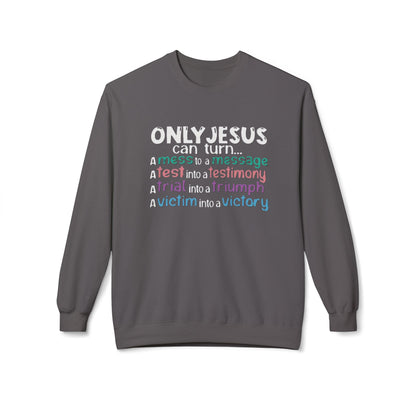 Christian Inspirational Sweatshirt, Faith Crewneck, Religious Gift, Casual Church Attire, Cozy Winter Apparel