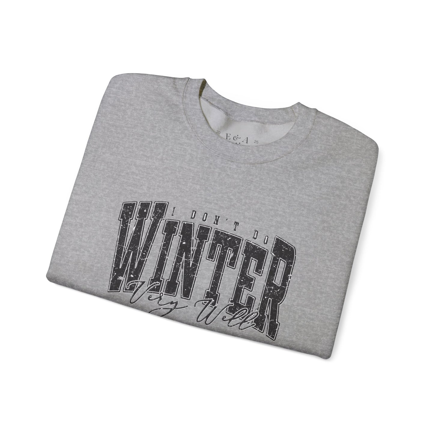 Winter Vibes Sweatshirt | Cozy Unisex Crewneck for Cold Days, Gift for Him/Her, Winter Fashion, Casual Comfort, Holiday Apparel