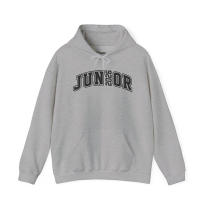 Junior 2026 Sweatshirt, Unisex Graduation Hoodie, Gift for Graduates, Casual College Apparel, Trendy Class of 2026 Hoodie
