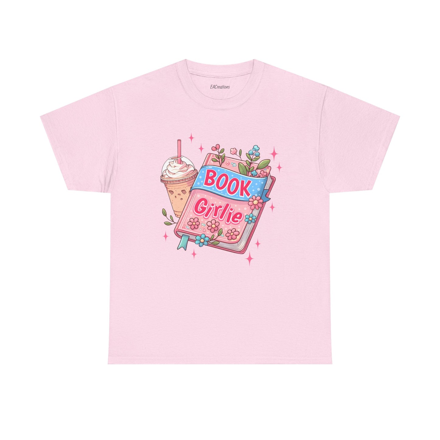 Cute Bookish Girlie Tee - Perfect for Readers, Gifts, Summer Fun, Book Club Shirts, Casual Wear