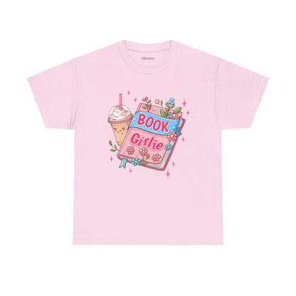 Cute Bookish Girlie Tee - Perfect for Readers, Gifts, Summer Fun, Book Club Shirts, Casual Wear
