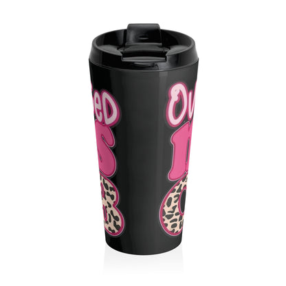 Overstimulated Mom's Club Stainless Steel Travel Mug with Funky Design | Travel Coffee Cup, Gift for Her, Cute Pink Travel Mug, Funny Quote Mug, Leopard [...]