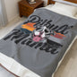 Cozy Pitbull Mama Plush Blanket, Pet Lover Gift, Home Decor, Birthday Present, Dog Themed Blanket, Warm Throw
