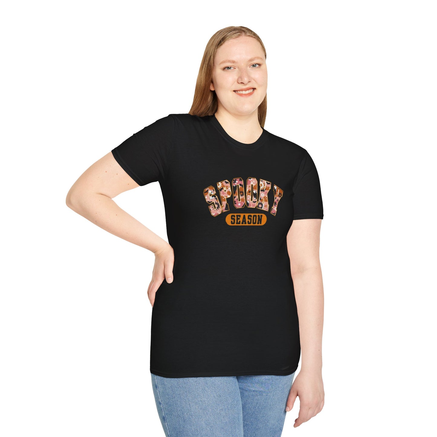 Spooky Season Unisex Softstyle T-Shirt, Halloween Tee, Fall Apparel, Casual Wear, Graphic T-Shirt, Gift for Halloween Lovers