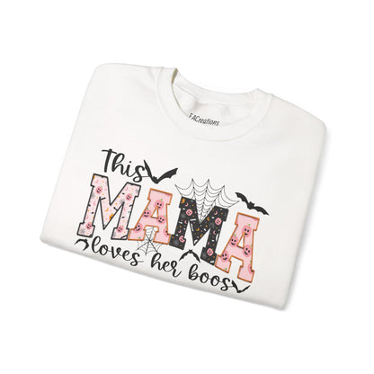 Halloween Mama Ghosts Sweatshirt, Comfortable Crewneck Top, Fall Fashion, Gift for Moms, Ghost Lover Apparel, Cozy Halloween Outfit