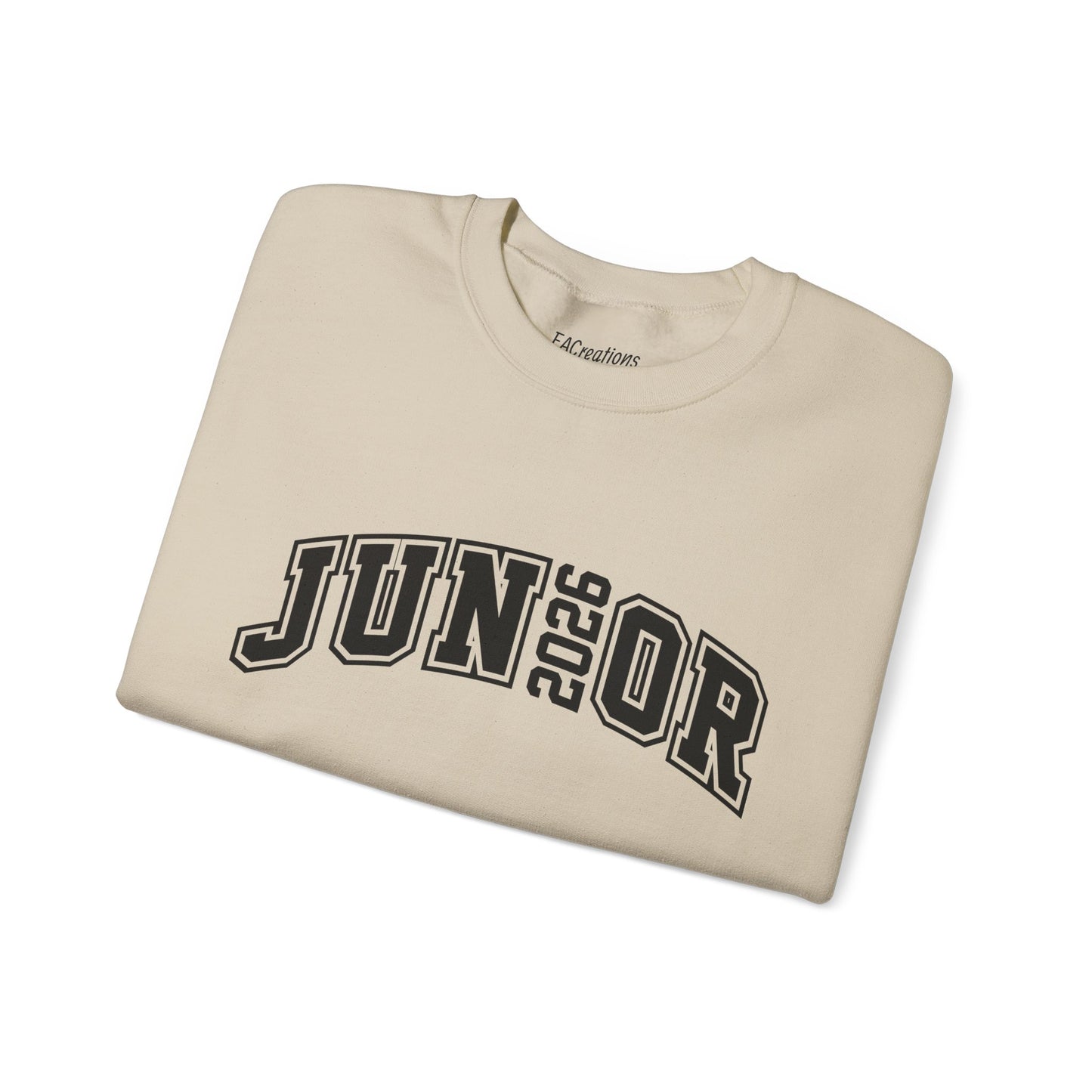 Junior 2026 Crewneck Sweatshirt | Trendy Unisex Gift for Graduates | Cozy Casual Wear | Class of 2026 Apparel | Back to School Fashion