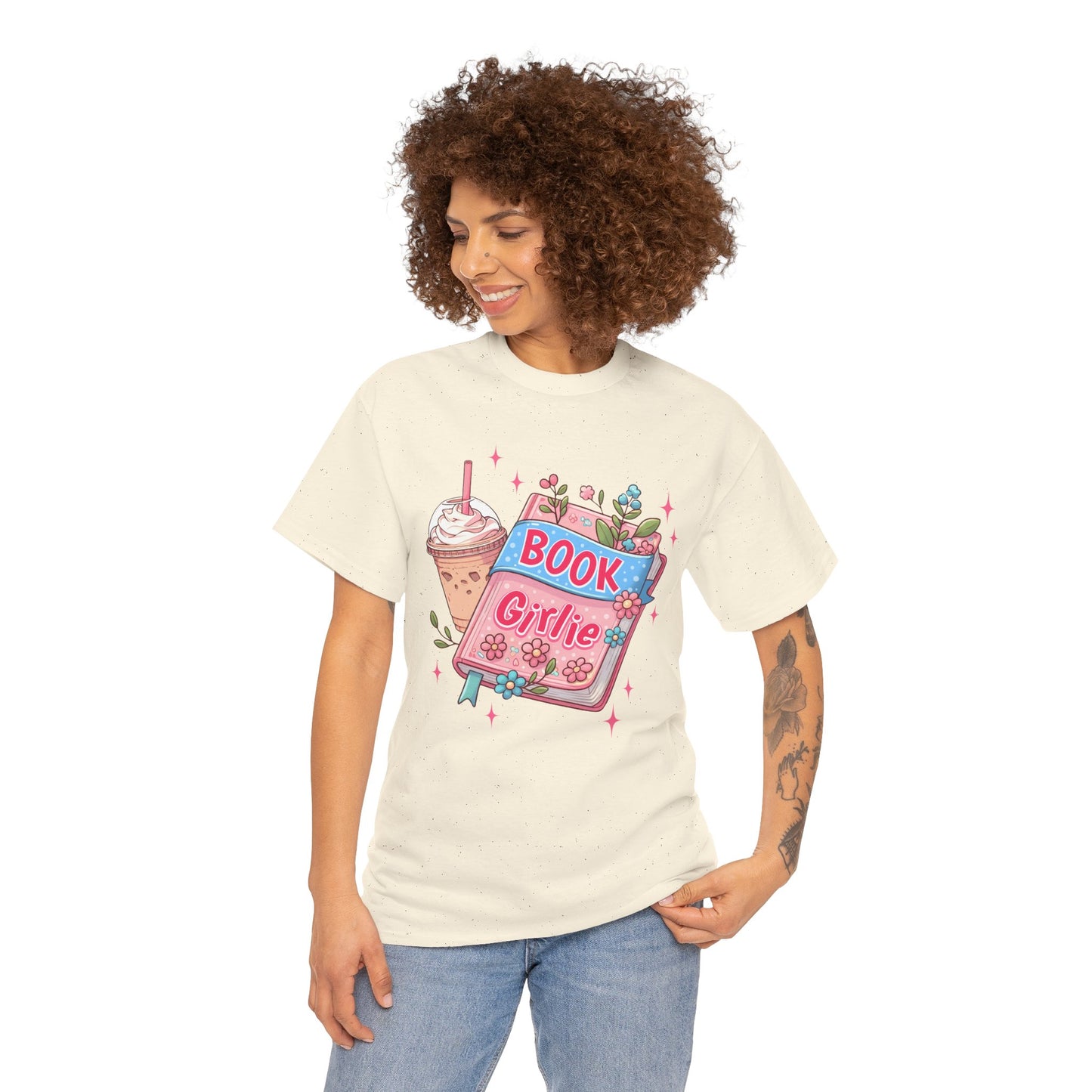 Cute Bookish Girlie Tee - Perfect for Readers, Gifts, Summer Fun, Book Club Shirts, Casual Wear