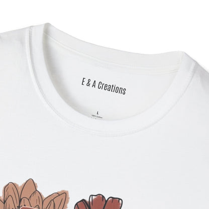 Floral Fur Mama T-Shirt, Mother's Day Gift, Relaxed Fit Tee, Comfortable Everyday Wear, Unique Floral Design, Gift for Her