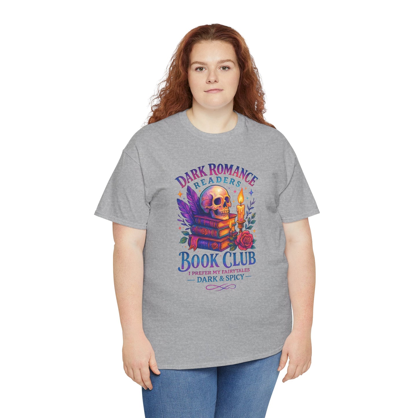 Dark Romance Book Club Tee, Unisex Cotton Graphic Tee, Ideal Gift for Readers, Cozy Bookworm Apparel, Great for Book Lovers, Nerdy T-Shirt