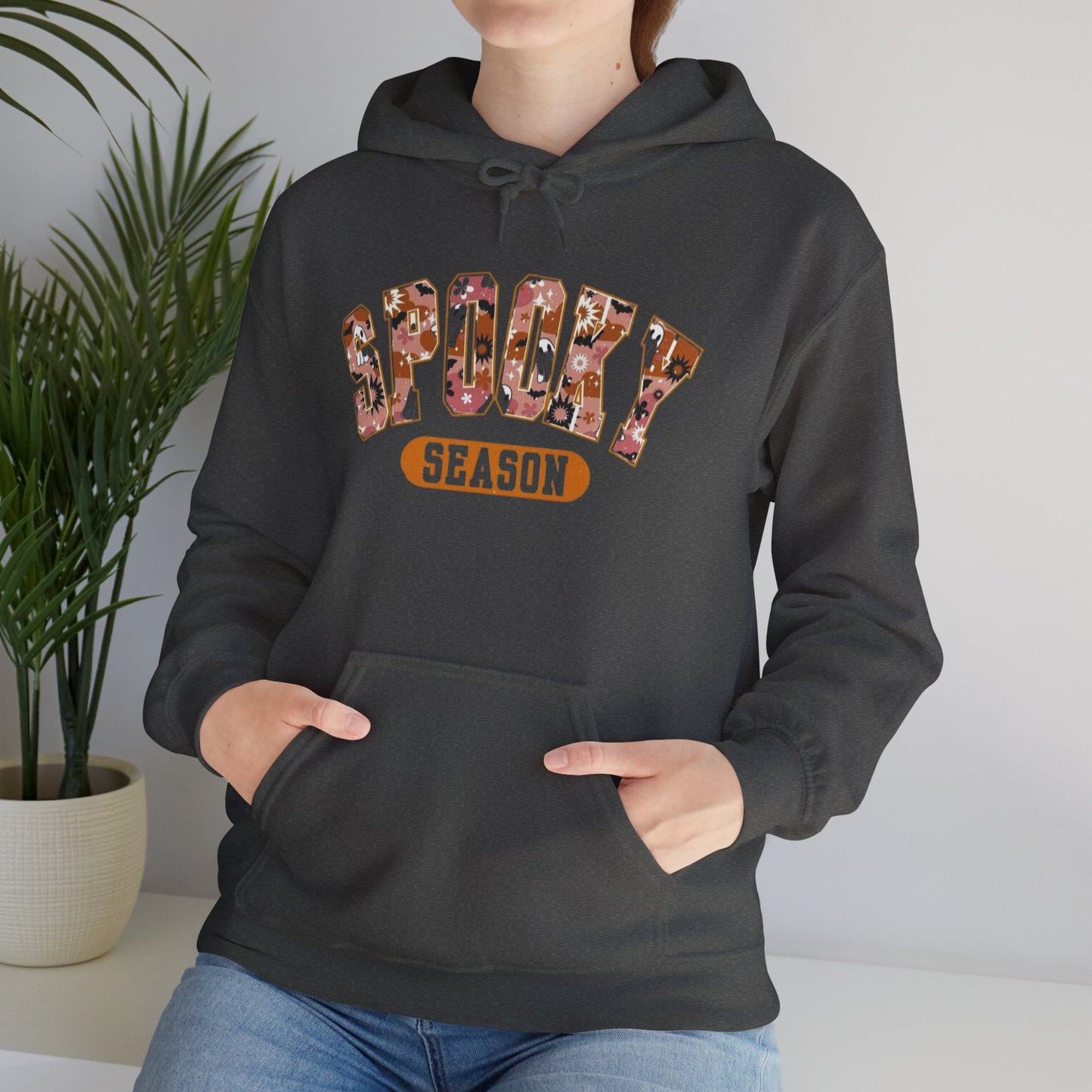 Spooky Season Unisex Hooded Sweatshirt, Casual Wear, Gifts for Athletes, Cozy Streetwear, Sports Lover Apparel, Fall Fashion