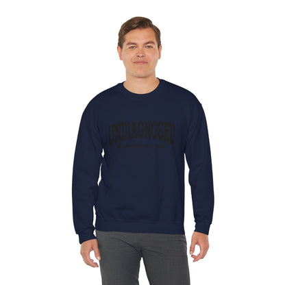 Unisex Heavy Blend™ Crewneck Sweatshirt - Undiagnosed, Comfort Wear, Mental Health Awareness Gift, Cozy Apparel, Self-care Sweater