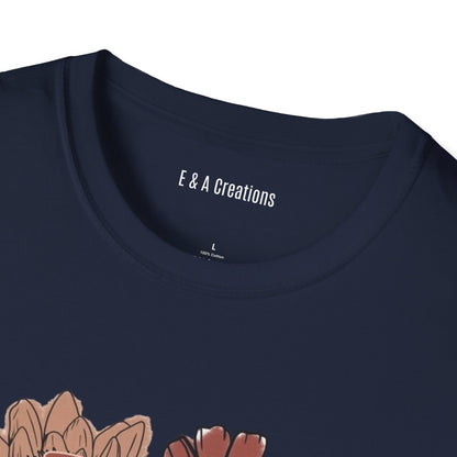 Floral Fur Mama T-Shirt, Mother's Day Gift, Relaxed Fit Tee, Comfortable Everyday Wear, Unique Floral Design, Gift for Her