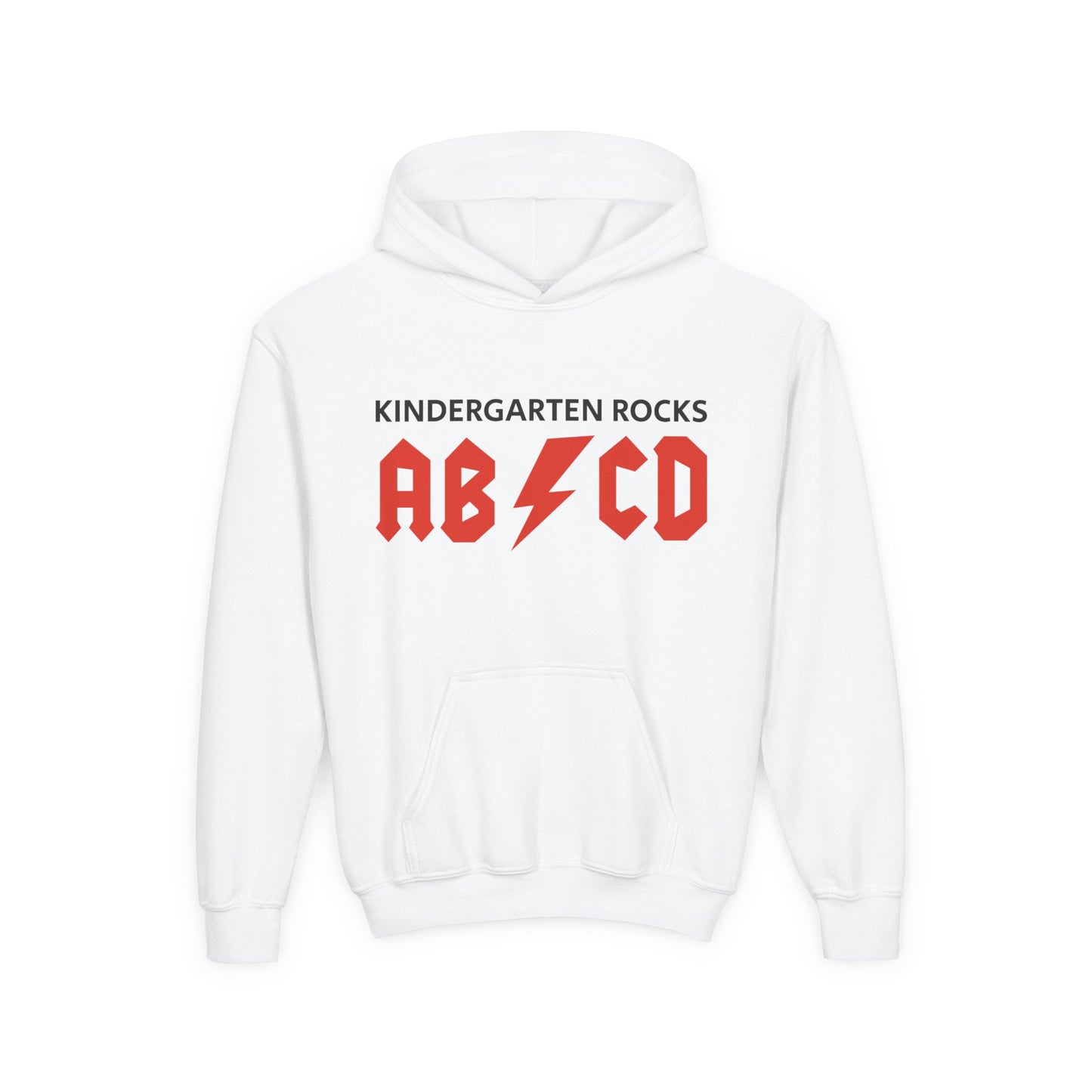 Kindergarten Rocks ABCD Youth Heavy Blend Hooded Sweatshirt