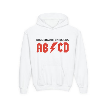 Kindergarten Rocks ABCD Youth Heavy Blend Hooded Sweatshirt