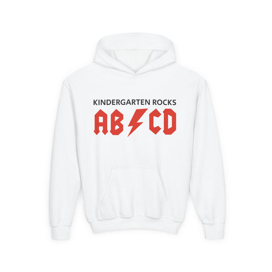 Kindergarten Rocks ABCD Youth Heavy Blend Hooded Sweatshirt