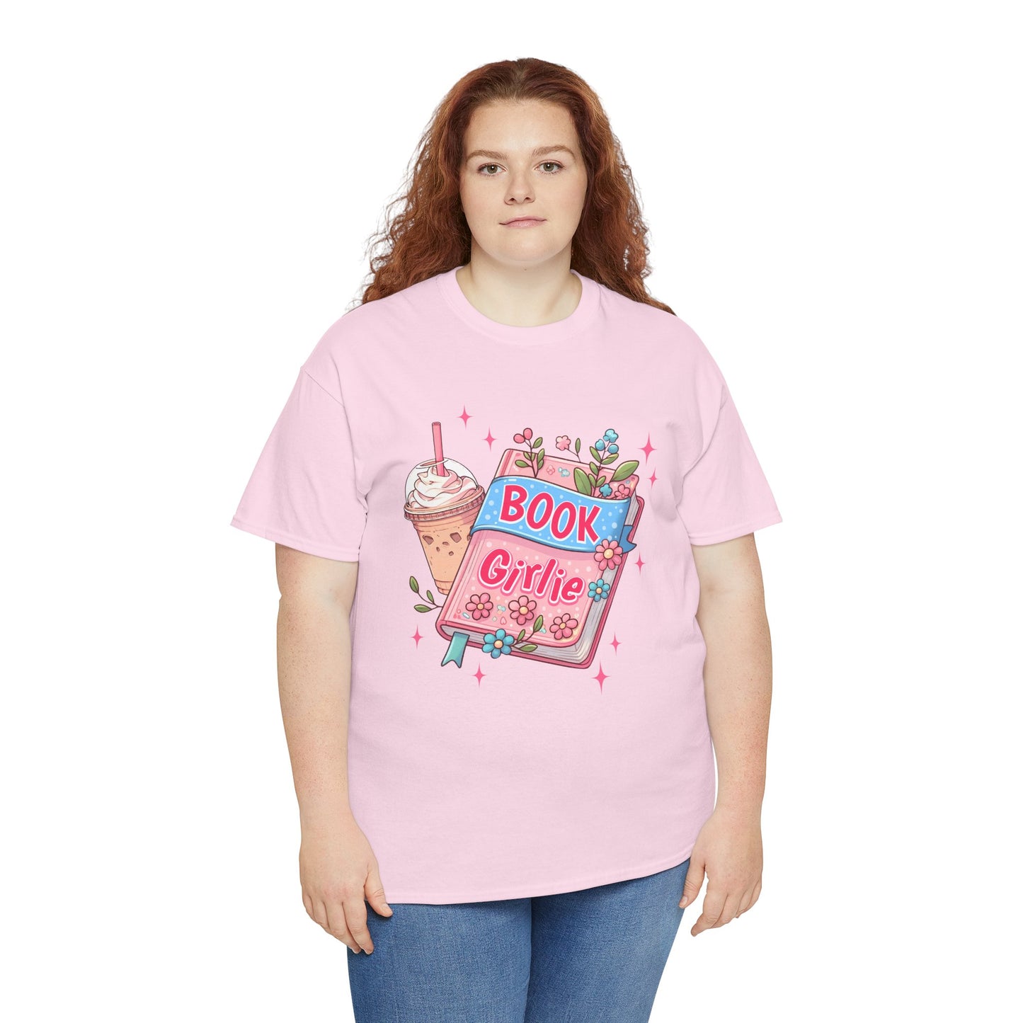 Cute Bookish Girlie Tee - Perfect for Readers, Gifts, Summer Fun, Book Club Shirts, Casual Wear