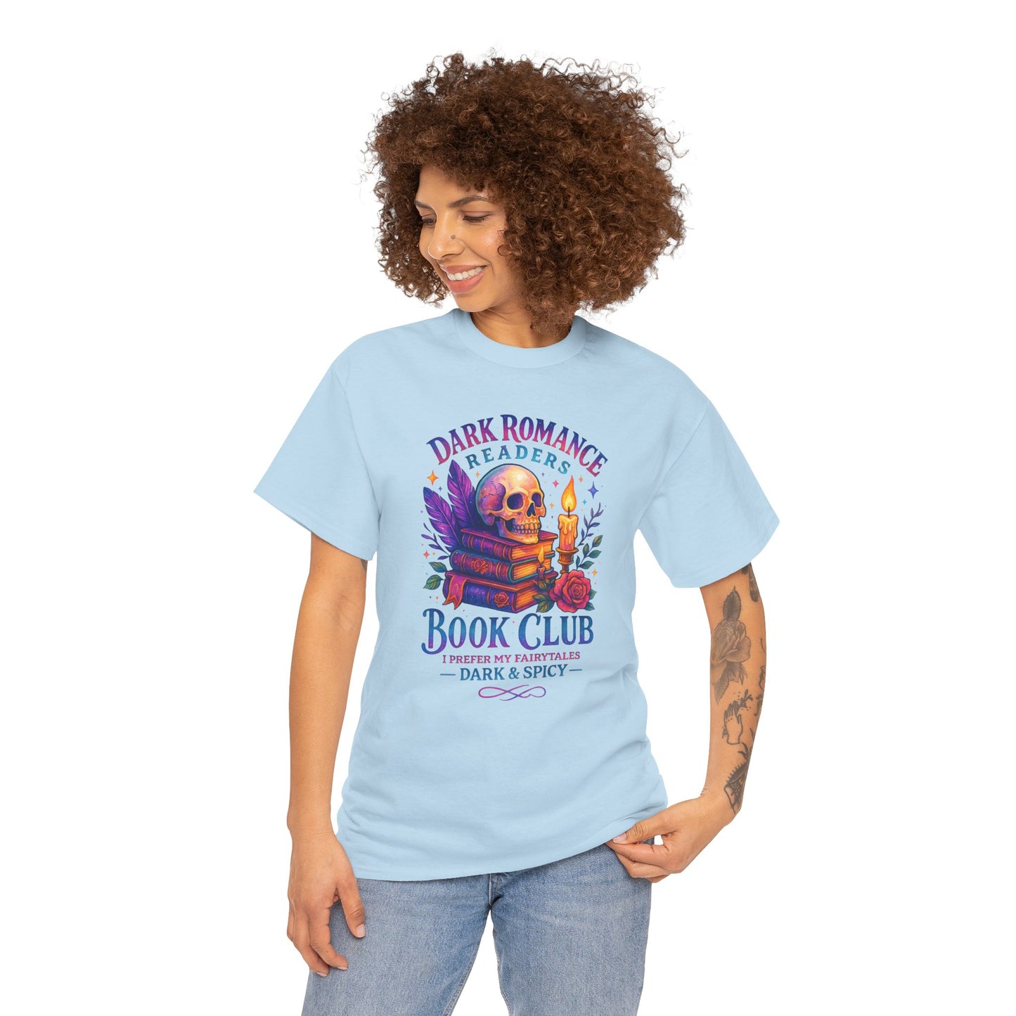 Dark Romance Book Club Tee, Unisex Cotton Graphic Tee, Ideal Gift for Readers, Cozy Bookworm Apparel, Great for Book Lovers, Nerdy T-Shirt