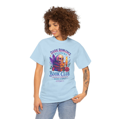Dark Romance Book Club Tee, Unisex Cotton Graphic Tee, Ideal Gift for Readers, Cozy Bookworm Apparel, Great for Book Lovers, Nerdy T-Shirt