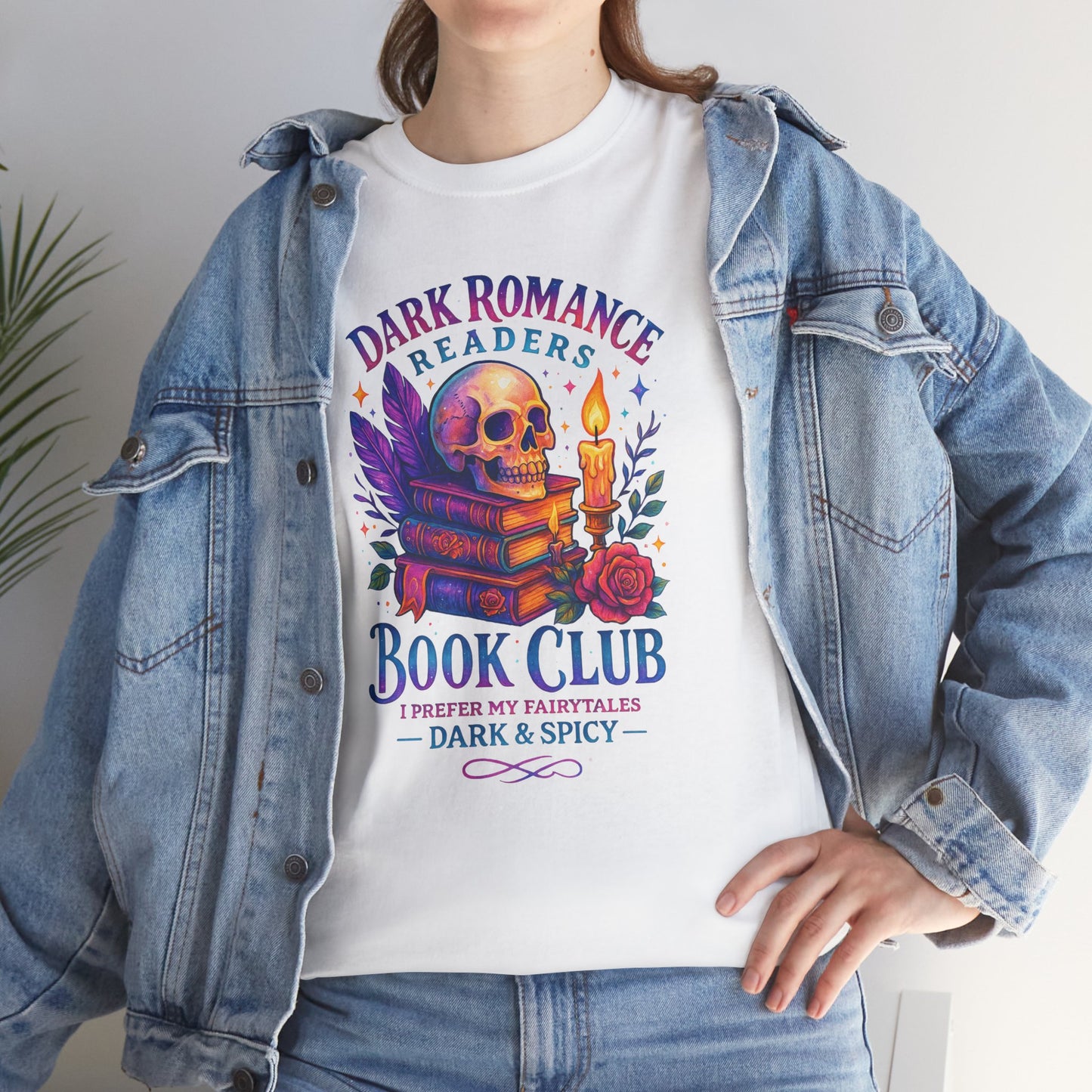 Dark Romance Book Club Tee, Unisex Cotton Graphic Tee, Ideal Gift for Readers, Cozy Bookworm Apparel, Great for Book Lovers, Nerdy T-Shirt