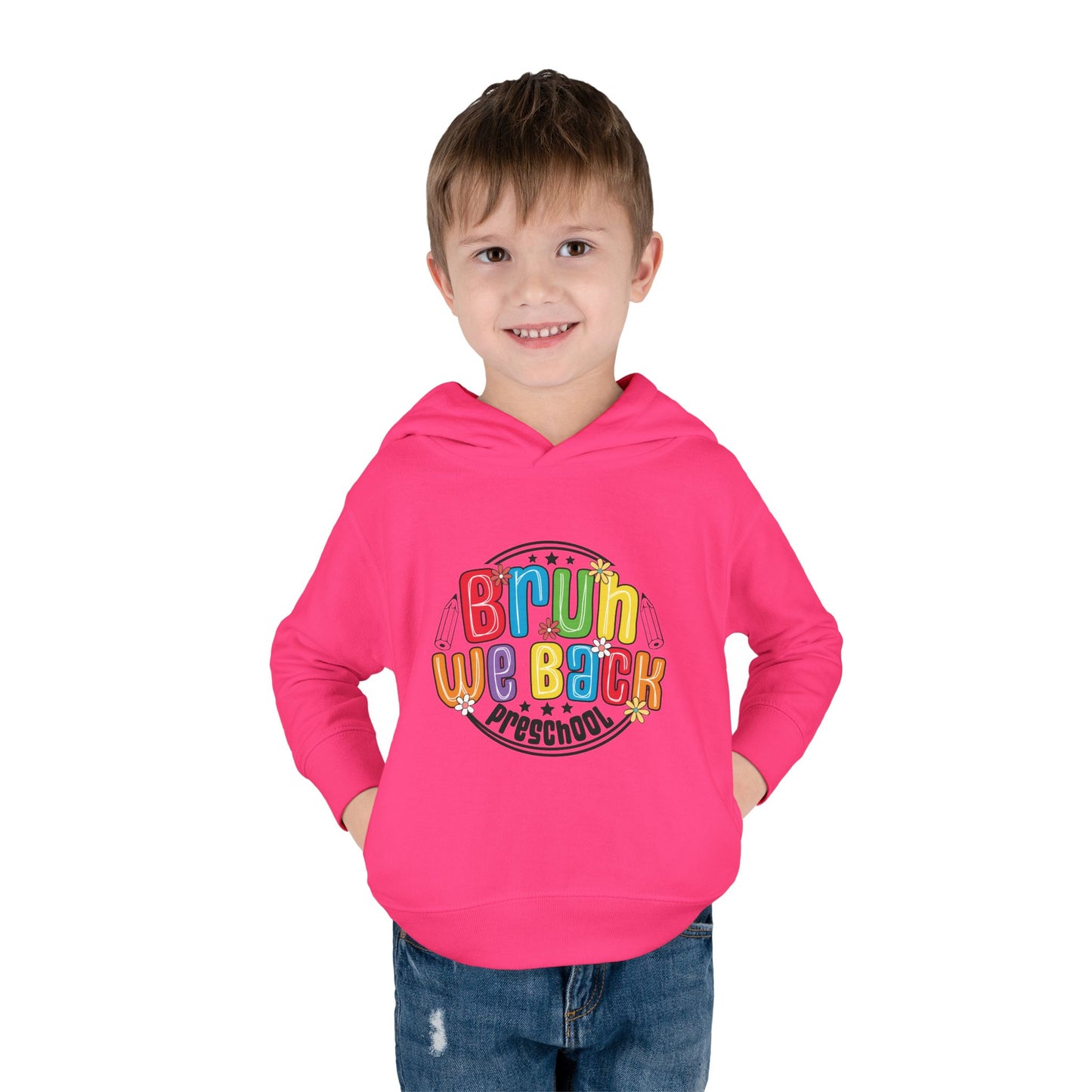 Colorful Preschool Hoodie with "Brun We Back" Design - Toddler Pullover Fleece, Kids Winter Wear, Back to School, Gift for Little [...]