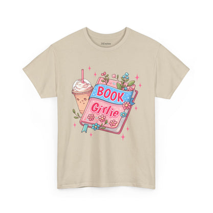 Cute Bookish Girlie Tee - Perfect for Readers, Gifts, Summer Fun, Book Club Shirts, Casual Wear