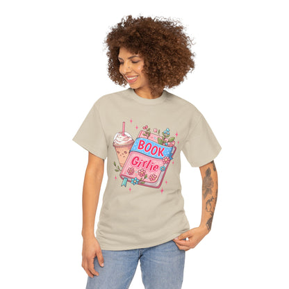 Cute Bookish Girlie Tee - Perfect for Readers, Gifts, Summer Fun, Book Club Shirts, Casual Wear