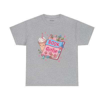 Cute Bookish Girlie Tee - Perfect for Readers, Gifts, Summer Fun, Book Club Shirts, Casual Wear