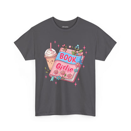 Cute Bookish Girlie Tee - Perfect for Readers, Gifts, Summer Fun, Book Club Shirts, Casual Wear