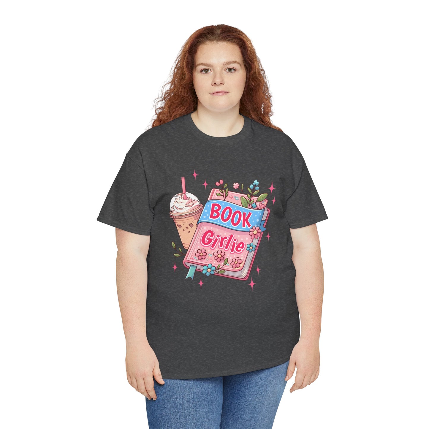 Cute Bookish Girlie Tee - Perfect for Readers, Gifts, Summer Fun, Book Club Shirts, Casual Wear