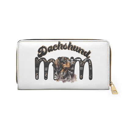 Dachshund Mom Zipper Wallet - Perfect Gift for Dog Lovers, Pet Owners, Dog Moms, Birthdays, Christmas, Everyday Use