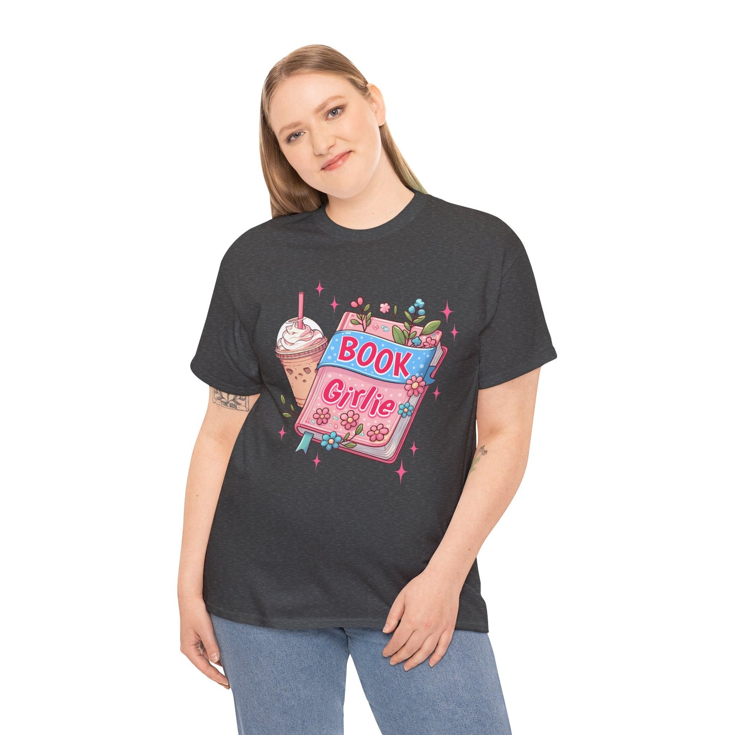 Cute Bookish Girlie Tee - Perfect for Readers, Gifts, Summer Fun, Book Club Shirts, Casual Wear
