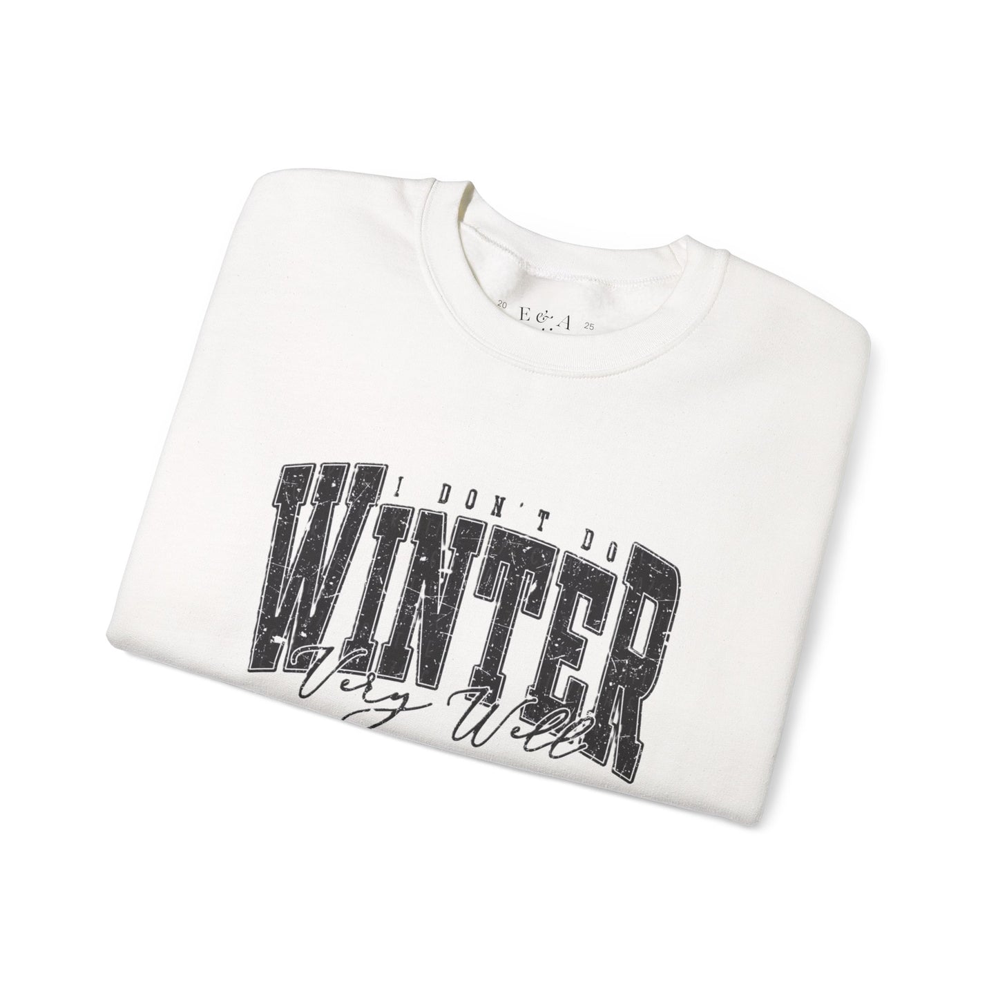 Winter Vibes Sweatshirt | Cozy Unisex Crewneck for Cold Days, Gift for Him/Her, Winter Fashion, Casual Comfort, Holiday Apparel