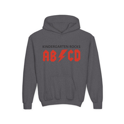 Kindergarten Rocks ABCD Youth Heavy Blend Hooded Sweatshirt