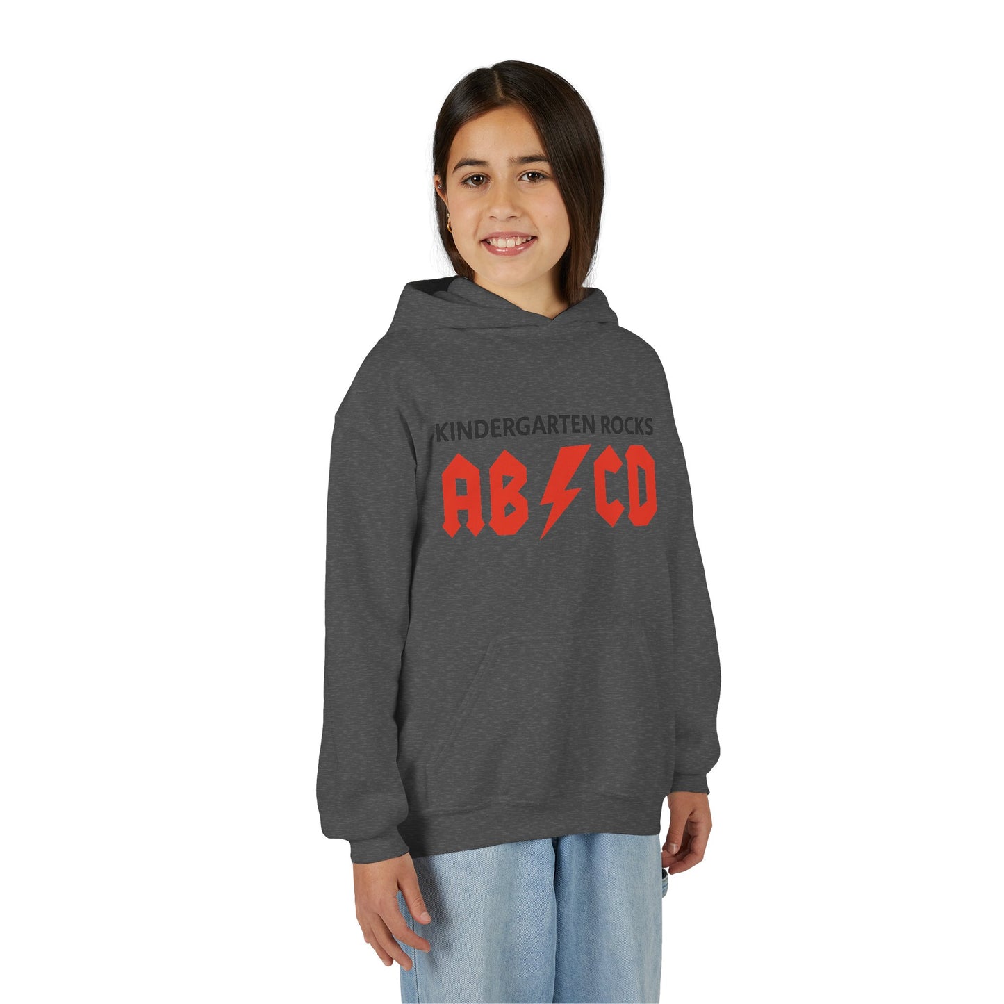 Kindergarten Rocks ABCD Youth Heavy Blend Hooded Sweatshirt