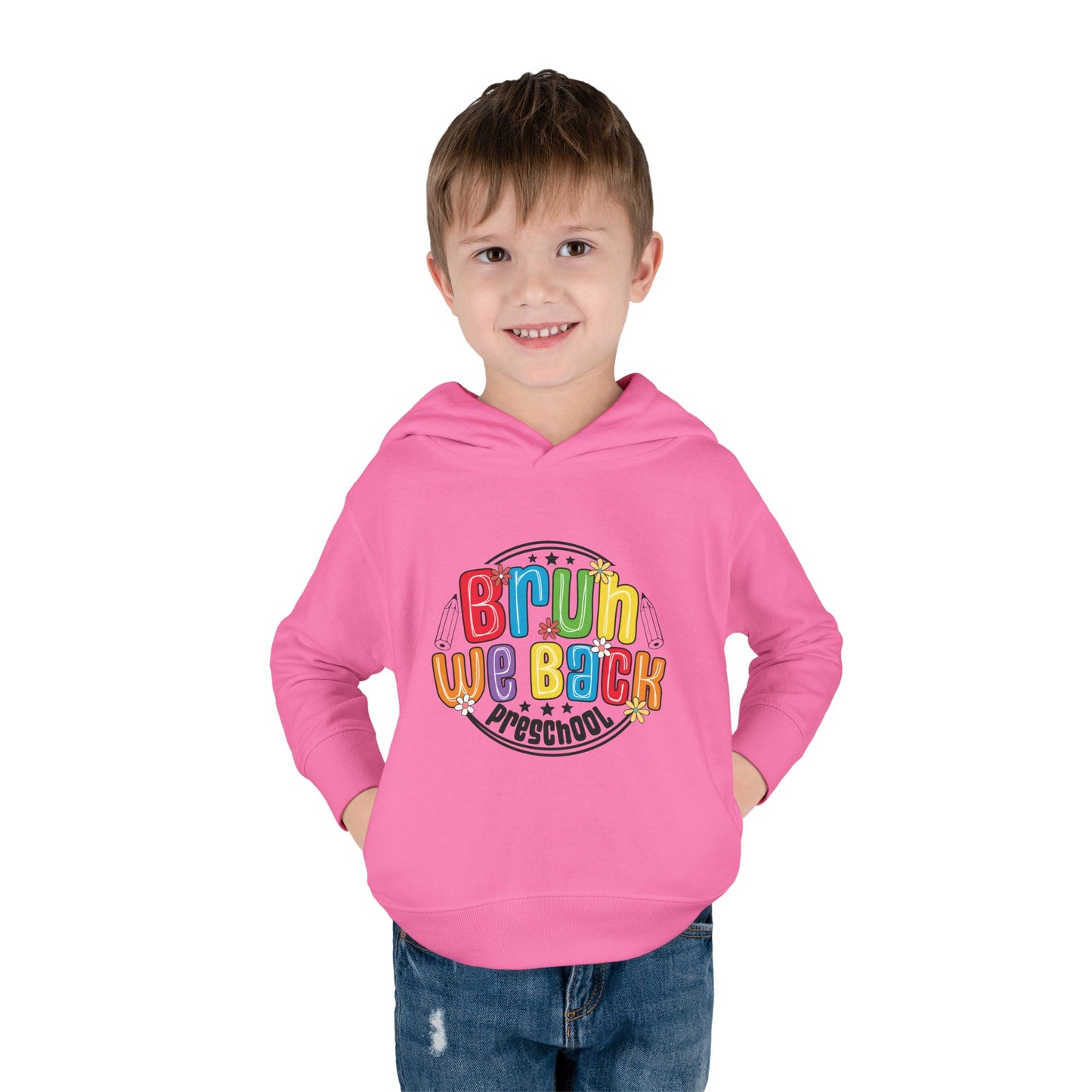 Colorful Preschool Hoodie with "Brun We Back" Design - Toddler Pullover Fleece, Kids Winter Wear, Back to School, Gift for Little [...]