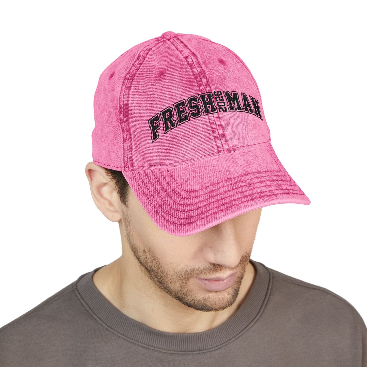 Vintage Embroidered Cap - Freshman 2023 Hat, Casual Summer Accessory, Trendy Gift for Students, College Essentials, Graduation Cap
