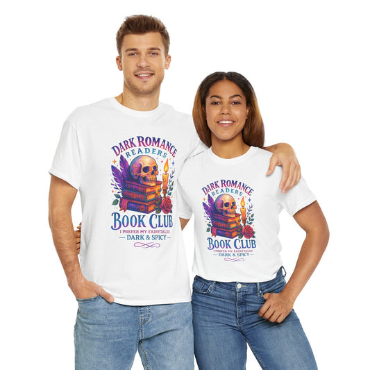 Dark Romance Book Club Tee, Unisex Cotton Graphic Tee, Ideal Gift for Readers, Cozy Bookworm Apparel, Great for Book Lovers, Nerdy T-Shirt