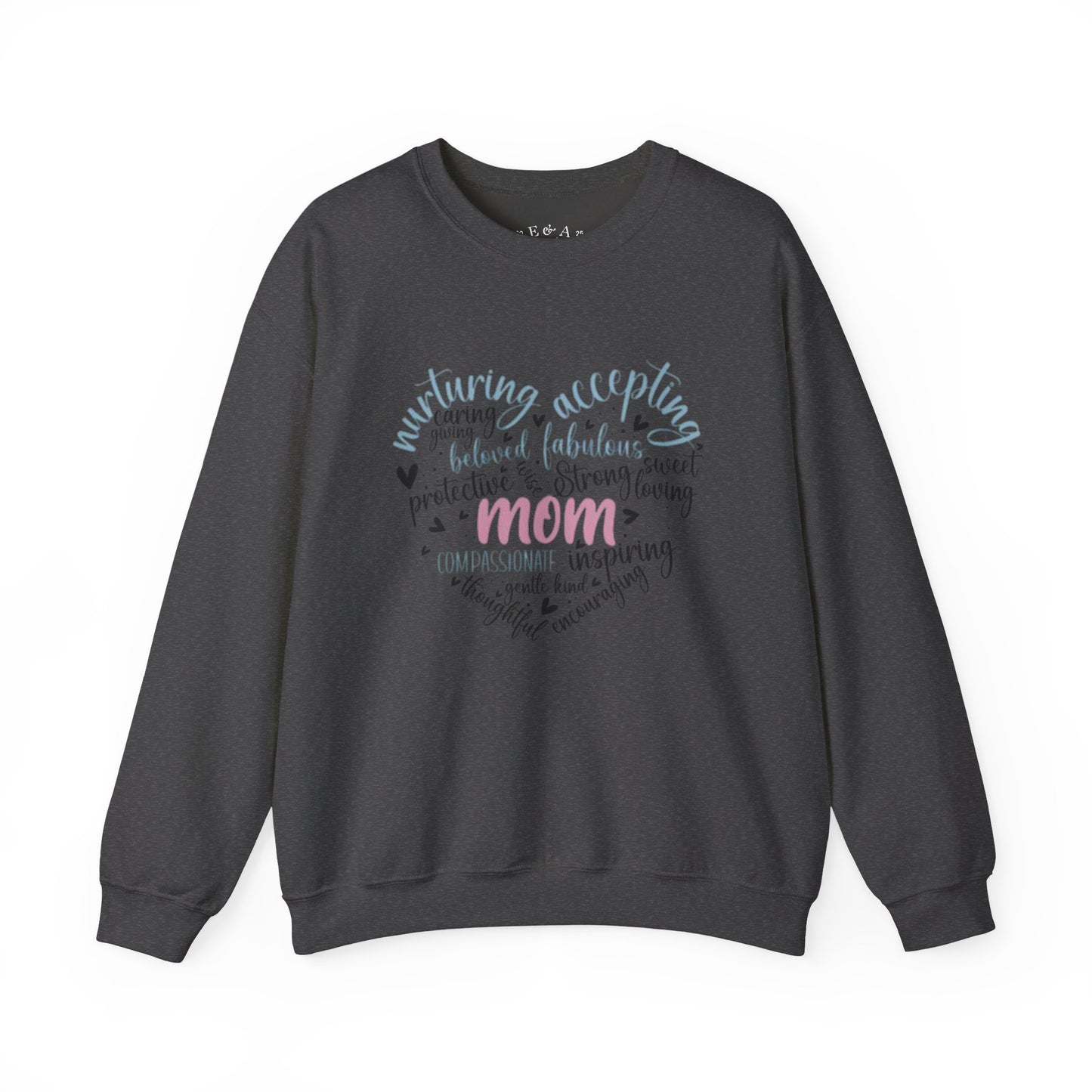 Heartfelt Mom Sweatshirt - Cozy Gift for Mother’s Day, Birthday, Casual Wear, Family Time, Inspirational Apparel